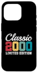 Coque pour iPhone 16 Pro 25 ans Classic 2000 Édition limitée rétro 25ème anniversaire