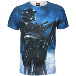 T-Shirt Homme Star Wars Rogue One Battle Stance Death - Blanc - M