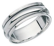 Elements Silver R109 Silver Plain Band Rotating Ring Size N Jewellery