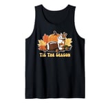 Tis the Season Thanksgiving Fall Yall Season Football Player Tank Top