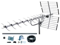 Antenne TV Exterieur TNT SLx 27985K4 Kit Antenne 64 Eléments avec Filtre 4G intégré