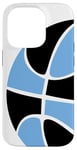 Coque pour iPhone 14 Pro Maillot Basketball Mom pour Mamans du Sud Bleu Ciel Et Noir