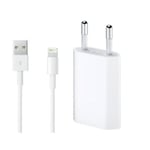 Till IPhone-laddare med Lightning-kabel 2 m - Vit + USB laddare