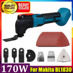 For Makita DTM51Z 18v Li-ion Cordless Multi Tool Keyless Blade Change Body Only