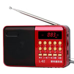 A62 Radio Multi-Function FM Elderly Plug-in Radio Machine Practical Player K7J1