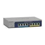 NETGEAR 8 Port 2.5GB Switch (MS108UP) | Multi-Gigabit Ethernet Ultra60 PoE Plus Switch | 4x PoE+/++ Ports at 230W | Fanless, Wifi 6 Access Point Connectivity, ProSAFE