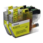 2 Yellow Printer Ink Cartridges for use with Brother MFC-J5335DW & MFC-J6530DW