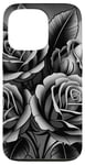 Coque pour iPhone 13 Pro Design élégant rose noire