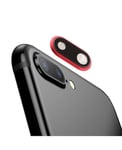 Lentille caméra arriére avec contour iPhone 8 Plus - Rouge