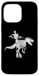 Coque pour iPhone 14 Pro Max Squelette Riding T-Rex Cute Dino Lovers