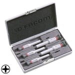 Coffret de 5 tournevis Micro-Tech empreinte Phillips série AEFP.J1 FACOM