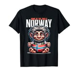 Norway Troll Flag Norge Adventure Outdoor Travel Scandinavia T-Shirt