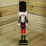 Samuel Alexander 60Cm Christmas Nutcracker Wooden Soldier Decoration - Blue Fur