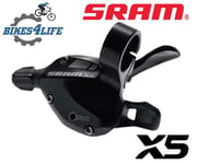 SRAM X5 SHIFTER - TRIGGER - 3 SPEED FRONT - BLACK