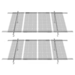 Multifunktionella Solpanel Monteringsfästen 2-set, Justerbara 30°-60°, Lätta att Installera, Optimal Prestanda för Solenergi