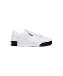 Puma Womens Cali Trainers - White Leather - Size UK 4