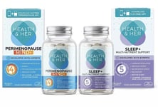 Health & Her Perimenopause & Sleep Tablets for Women Day & Night Bundle Free P&P