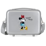 Disney 100 Minnie Joyful Trousse De Toilette Adaptable Gris 29x21x15 cms ABS Rigide 9.14L 0.63 kgs