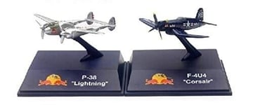 NEWRAY - 2 Avions RED BULL - F4U-4 Corsair et P-38 Lightning - 1/200 - NEW07263