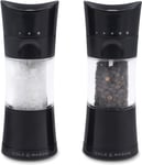 Cole & Mason Harrogate Black Salt and Pepper Grinder Set, Adjustable...