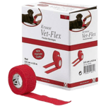 Vet-Flex Elast Side Itsekiinnittyvä Punainen XSmall - Koirat - Koiran hoito ja ravintolisät - Ensiapu - Kruuse
