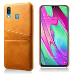 Samsung Galaxy A40 skal med korthållare - Orange