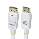 StarTech.com .com 6ft White VESA Certified DisplayPort 1.2 Cable with