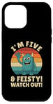 Coque pour iPhone 12 Pro Max Five and Feisty Monster Birthday Graphic for Kids