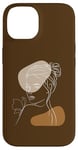 iPhone 14 Line Art Abstract Minimalist of Women Beauty Silhouette Case