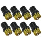 SPARES2GO Brass Wire Brush Nozzles Compatible with Karcher SC1 SC2 SC3 SC4 SC5 Steam Cleaner (Pack of 8)