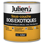 Julien Peinture Sous-couche Bois exotiques- Bloque les remontées d'huiles et tanin des bois exotiques et résineux - Satin Incolore 0,5L