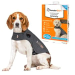 Thundershirt Gilet Relaxant pour Chiens. Rassure Lors de Situations stressantes. Méthode Douce et Naturelle. Existe en 5 Tailles. Gris.