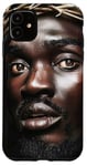 Coque pour iPhone 11 Jésus Noir, Christianisme, Église, Christ, Jésus