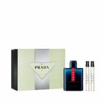 Set de Parfum Homme Prada EDT Luna Rossa Ocean 3 Pièces