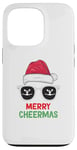 Coque pour iPhone 13 Pro joyeux Cheermas, Pom-pom girl Noël