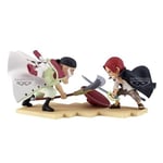 Banpresto Figurine d'action à Collectionner Edward Newgate Vs Shanks One Piece World Collectable Log Stories 13 cm Multicolore BP29081P Optima pour Les Fans d'Anime