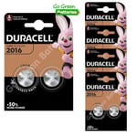 10 x Duracell CR2016 3V Lithium Coin Cell Battery 2016, DL2016, BR2016, SB-T11