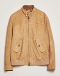 GANT Suede Harrington Jacket Warm Khaki