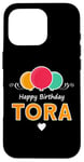 iPhone 16 Pro Happy Birthday saying Tora Case