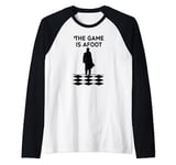 Sherlock Holmes Quotes 221B Baker St. British Detective Raglan Baseball Tee