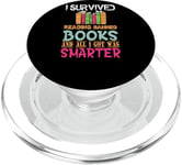 Womens I Survived Reading Banned Books And All I Got Was Sma PopSockets PopGrip for MagSafe