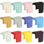 Lablanc - Protège Coin pour Table et Bureau,12Pcs Couleurs Différentes Mousse Protection des Bords Baby,Protections de Bords Épais,Avec Collage