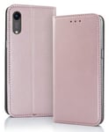 Huawei Y6 2019 Flip Cover Fodral Rosé Guld