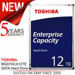 Toshiba Enterprise 12TB SATA III 3.5" Internal Hard Drive|7200RPM|256MB Cache