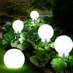 5er Set LED Fiche Lumières Solaire Boule Lampes Déco Balcon Extérieur Éclairage