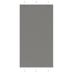 Plisserad persienn antracit 110x200 cm tyg bredd 109,4 cm