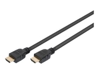 Assmann - Ultra High Speed - Hdmi-Kabel Med Ethernet - Hdmi Hane Till Hdmi Hane - 5 M - Trippelskärmad - Svart - Stöd För 8K, Dolby Dts-Hd Master Audio-Support, Dolby Truehd-Support