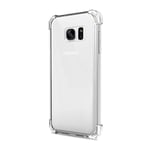 Coque Compatible avec Galaxy S7 Samsung Anti Chocs Silicone Transparente avec Bords renforcés