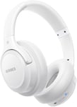 Casque Bluetooth sans Fil - Durée de Lecture : 65 h - Casque sans Fil avec Micro 6 Modes EQ - Style Around-Ear - avec Microphone -pour iPhone/iPad Ordinateurs Portables (Blanc)(Q10)