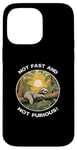 Coque pour iPhone 14 Pro Max Graphique amusant « Happy Lazy Sloth Not Fast And Not Furious »